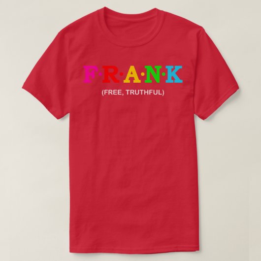 T-shirt Frank Free Truthful (Design devant)
