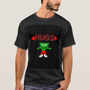 T-shirt FrankenCheese Hugs Homme Noir Basic T Chemise
