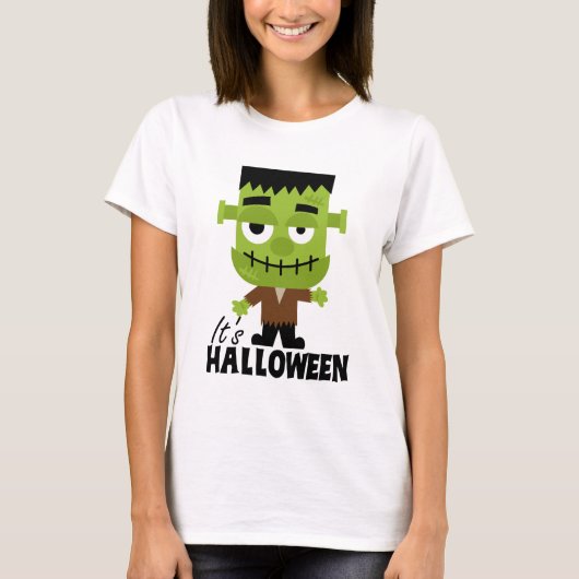 T-shirt Frankenstein C'est Halloween (Devant)