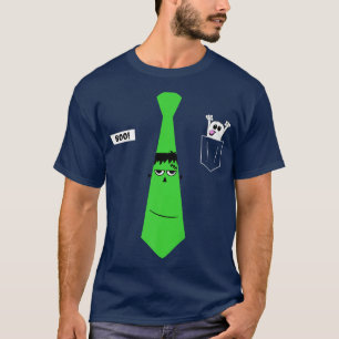 T-shirt Frankenstein Cravate Pocket Ghost Halloween Assoc