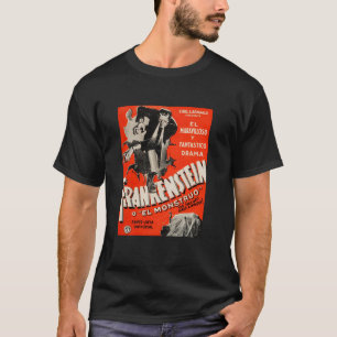 T-shirt Frankenstein Halloween Monster Poster Horaire Espa