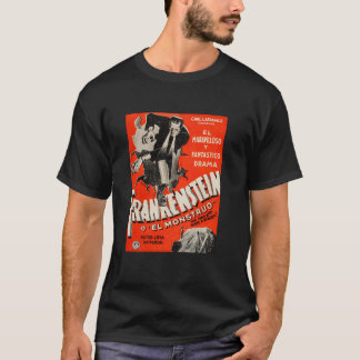 T-shirt Frankenstein Halloween Monster Poster Horaire Espa