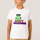 T-shirt frankenstein heureux de Halloween (Devant)