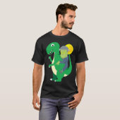 T-shirt Frankenstein Riding Rex Cool Dinosaur Halloween Co (Devant entier)
