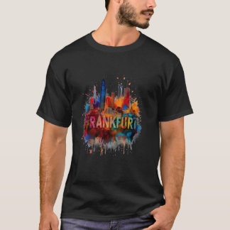 T-shirt Frankfurt Skyline Heartbeat - Fan - J'aime Francfo