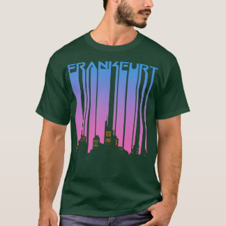 T-shirt Frankfurt vintage rétro City Silhouette Geschenk