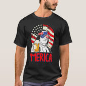 T-shirt Franklin Merica 4th of July Merica Men Boys Ameri (Devant)