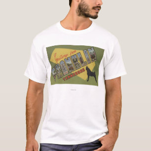 T-shirt Franklin, Tennessee - grandes scènes de lettre