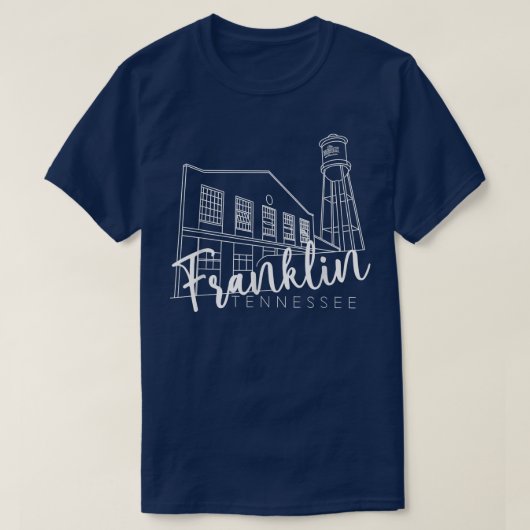 T-shirt Franklin Tennessee Landmark Southern Smal (Design devant)