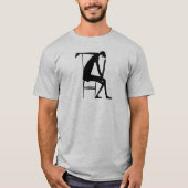 T-shirt Franz Kafka Drawing 03 Black (Devant)