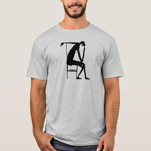 T-shirt Franz Kafka Drawing 03 Black (Devant)
