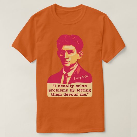 T-shirt Franz Kafka Portrait et Citation 1 (Design devant)