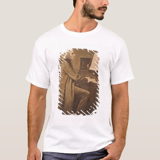 T-shirt Franz Liszt au piano (Devant)
