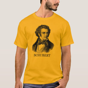 T-shirt Franz Schubert, noir