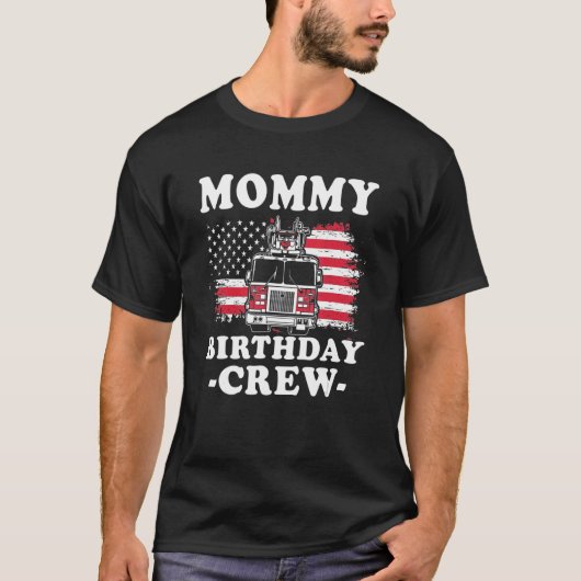 T-shirt Frapeau Américain Feu d'Anniversaire maman Rouge m (Devant)
