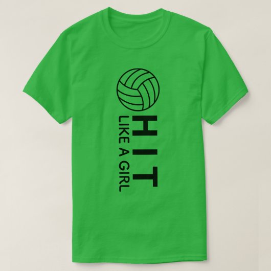 T-shirt Frappe Comme Une Fille (Design devant)