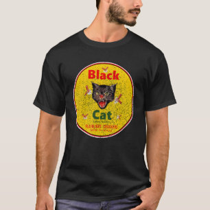 T-shirt Frappe de chat noir