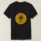 T-shirt Frappe de chat noir (Design devant)