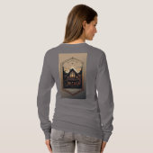 T-shirt Frappé : Éclair et croquis d'arbre T-Shir (Dos entier)