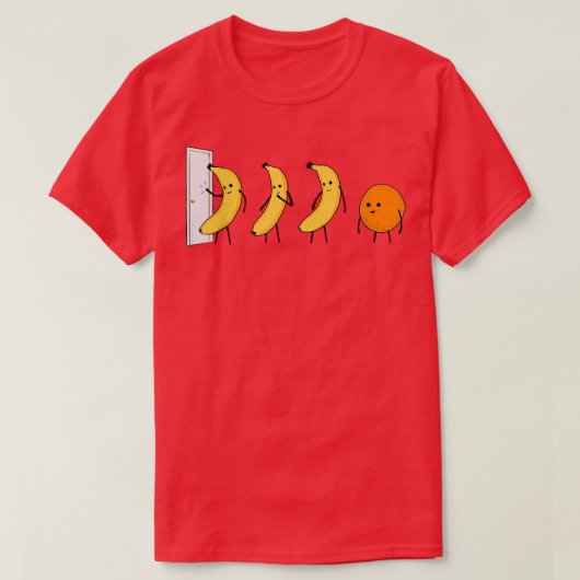T-shirt Frappe Frappe À Qui Il Banana À Qui Il Orange (Design devant)