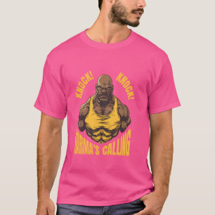 T-shirt Frappe ! Karma's Calling - Muscular Man Design