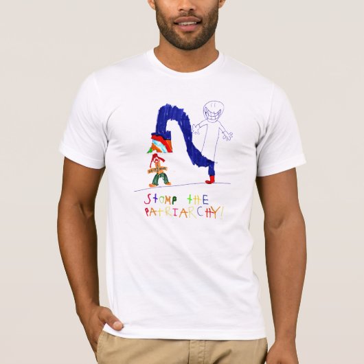 T-shirt Frappent du pied le patriarcat (Devant)
