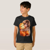 T-shirt Frapper bébé singe  (Devant entier)