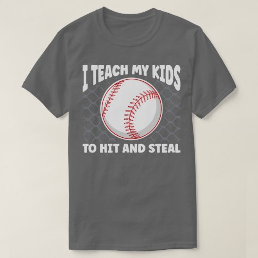 T-shirt Frapper Et Voler Baseball1 (Design devant)