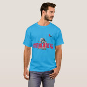 T-Shirt "Frapper juste" | Idiotisme drôle fait-mai (Devant entier)