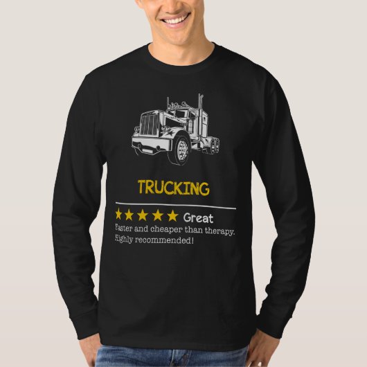 T-shirt Frapper la route vers l'Humour : Camionnage - moin (Devant)