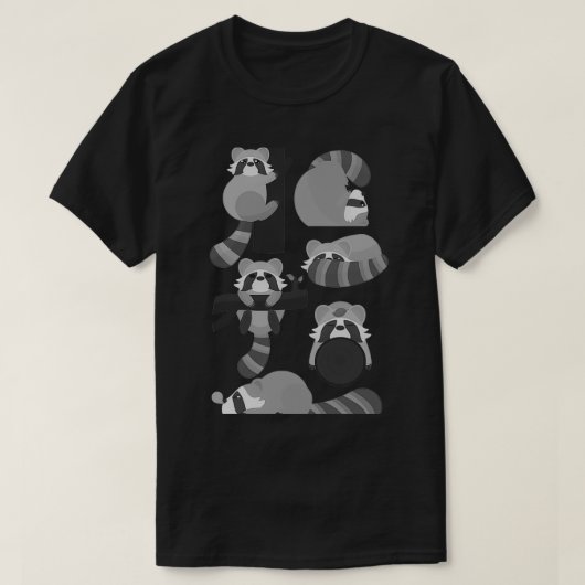 T-shirt Frapper le Raccoon (Design devant)