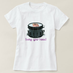 T-shirt "Frappez votre" bébé principal de tambour de pi