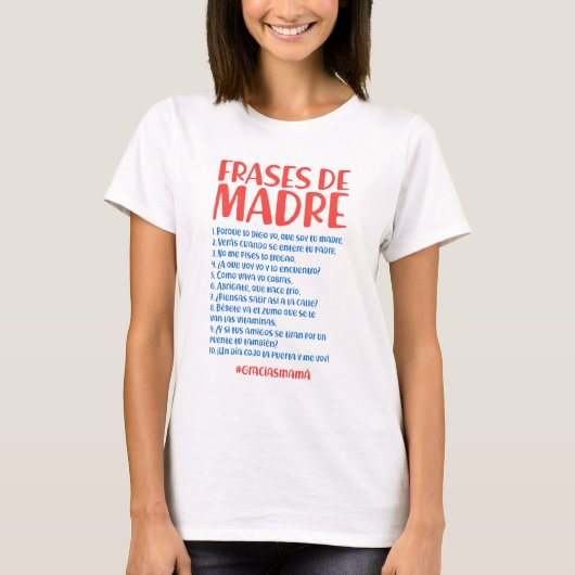 T-shirt Frases de Madre (Devant)
