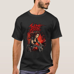 T-shirt Fraternité de motards Open Road Iron Horse Cavalie