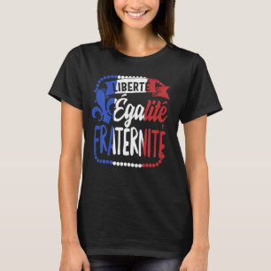 T-shirt Fraternité pour l'égalité de liberté Fête du Basti
