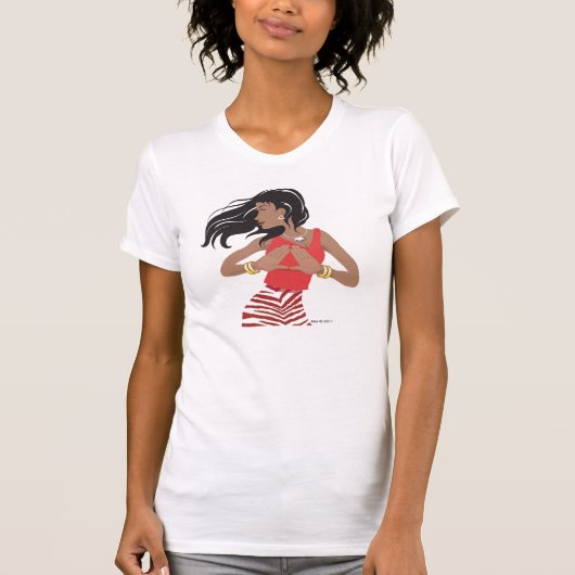T-shirt Fraternité rouge et blanche de sororité (Devant)