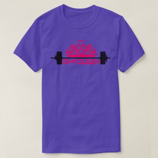 T-shirt frau gym reine prinzessin krone knigin muskeln sta (Design devant)