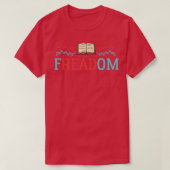 T-shirt Freadom Banned Books Week Bookwork And Bookaholi (Design devant)