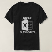 T-shirt Freak Dans Les Feuilles Excel (Design devant)
