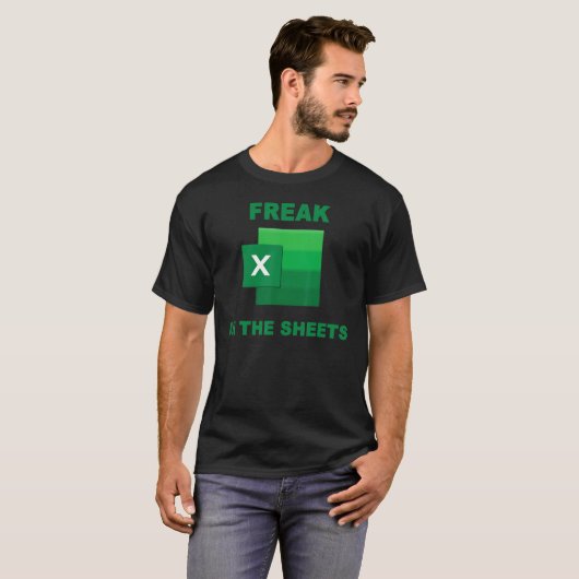 T-shirt Freak Dans Les Feuilles Excel 1 (Devant entier)