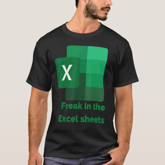 T-shirt Freak Dans Les Feuilles Excel 2 (Devant)