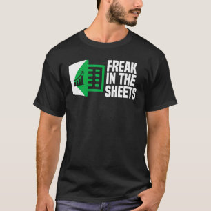T-shirt Freak Dans Les Feuilles Excel Feuille De Calcul Of