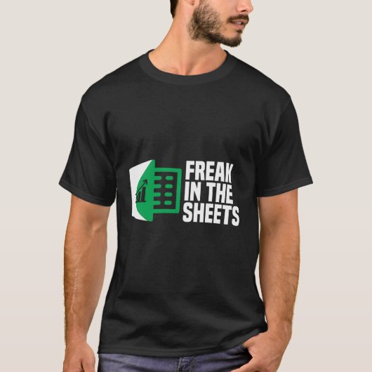 T-shirt Freak Dans Les Feuilles Excel Tableur Office Plais (Devant)