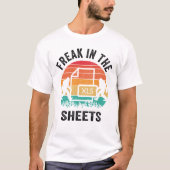 T-SHIRT FREAK IN THE SHEETS SASQUATCH RETRO SUNSET (Devant)