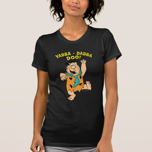 T-shirt Fred Flintstone Yabba-Dabba Doo ! (Devant)