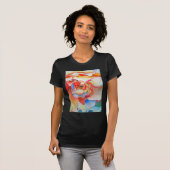 T-shirt Fred martin begonia aquarelle (Devant entier)