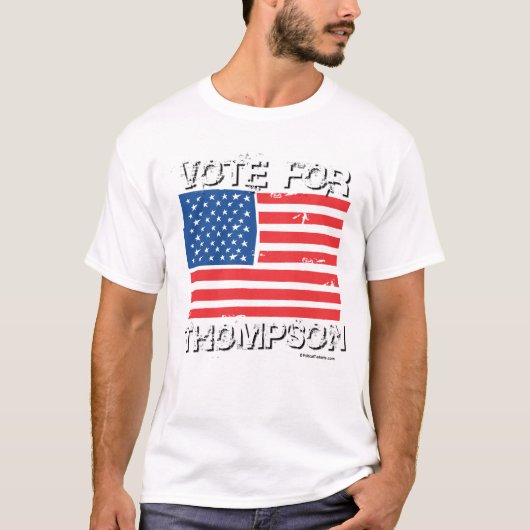 T-SHIRT FRED THOMPSON POUR LE PRÉSIDENT (Devant)