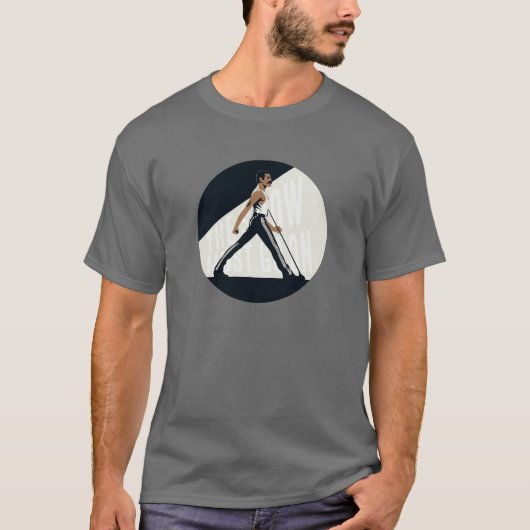 T-shirt Freddie Mercury Silhouette | The Show Must Go On (Devant)