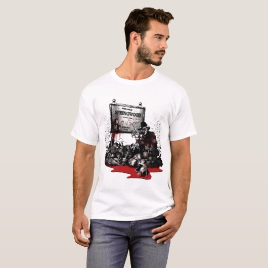 T-shirt Freddy contre Jason | Bienvenue à Springwood (Devant entier)