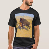 T-shirt Frederic Remington - Indiens simulant le bison (Devant)